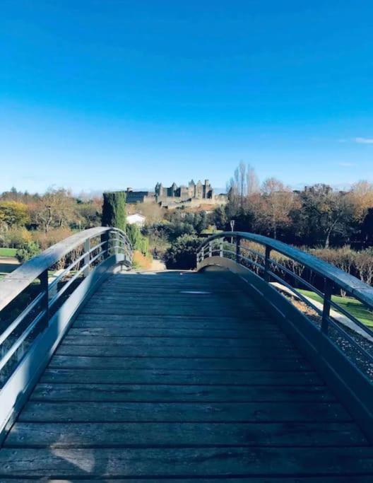 Appartement T2 Avec Vue Chateau Carcassonne Bagian luar foto