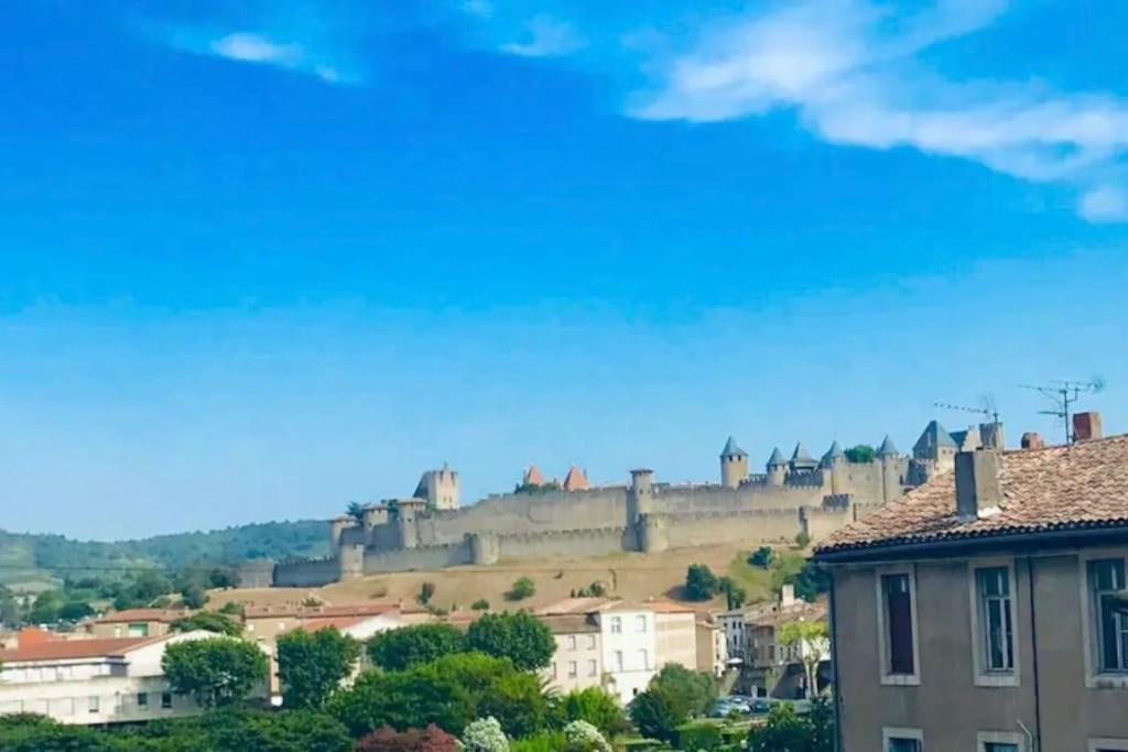 Appartement T2 Avec Vue Chateau Carcassonne Bagian luar foto